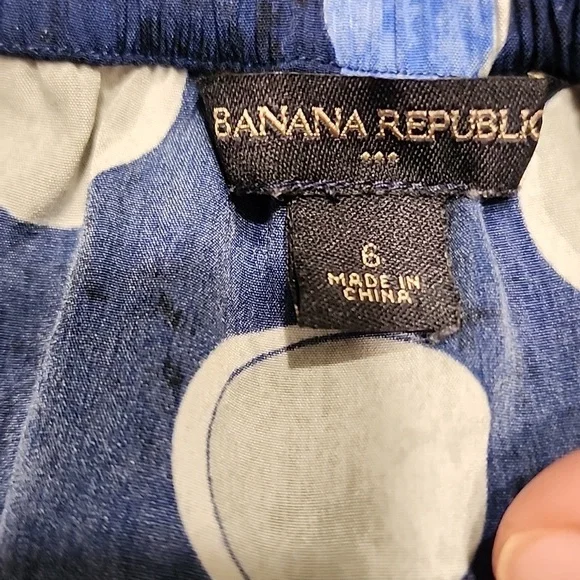 Banana Republic Navy Strapless Polka Dot Dress 6 - Picture 6 of 7